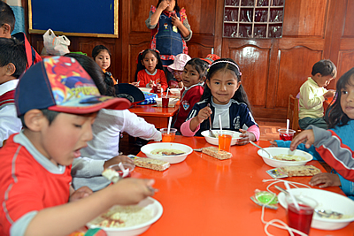Der Mittagstisch in Cusco