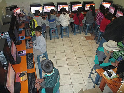 Der Computerraum im Jugendhaus