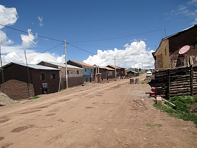 Dorfstraße in Ccoyabamba